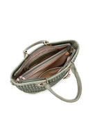 Women's Green Long Strap Knitted Shoulder Bag | Derimod Women's Green Long Strap Knitted Shoulder Bag | Derimod