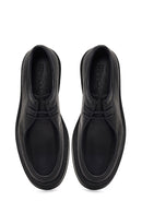 Men's Black Lace-Up Thick-Soled Leather Casual Shoe | Derimod Men's Black Lace-Up Thick-Soled Leather Casual Shoe | Derimod