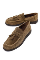 Male Tan Tasselled Suede Casual Loafer | Derimod Male Tan Tasselled Suede Casual Loafer | Derimod