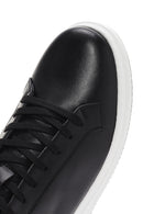 Men's Black Lace-up Leather Sneaker | Derimod Men's Black Lace-up Leather Sneaker | Derimod