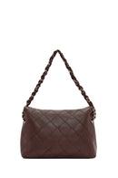 Women's Brown Printed Shoulder Bag | Derimod Women's Brown Printed Shoulder Bag | Derimod
