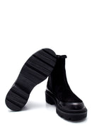 Women's Suede Leather Thick Soled Chelsea Boots | Derimod Women's Suede Leather Thick Soled Chelsea Boots | Derimod