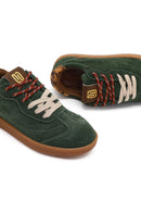 Derimod Studio Kadın Yeşil Bağcıklı Süet Sneaker | Derimod Derimod Studio Kadın Yeşil Bağcıklı Süet Sneaker | Derimod