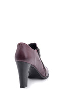 Women's Zipper Heeled Bootie | Derimod Women's Zipper Heeled Bootie | Derimod