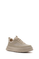 Erkek Bej Bağcıklı Kalın Tabanlı Sneaker | Derimod Erkek Bej Bağcıklı Kalın Tabanlı Sneaker | Derimod
