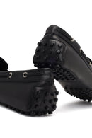 Women's Black Tasselled Leather Loafer | Derimod Women's Black Tasselled Leather Loafer | Derimod
