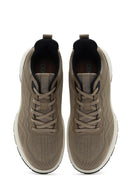 Men's Beige Lace-Up Thick-Sole Sneakers | Derimod Men's Beige Lace-Up Thick-Sole Sneakers | Derimod