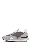 Alberto Guardiani Men's Wen Thick Sole Gray Lace-Up Leather Sneaker | Derimod Alberto Guardiani Men's Wen Thick Sole Gray Lace-Up Leather Sneaker | Derimod