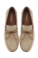 Erkek Bej Süet Deri Casual Loafer | Derimod Erkek Bej Süet Deri Casual Loafer | Derimod