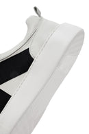 Erkek Beyaz Bağcıklı Kalın Tabanlı Deri Sneaker | Derimod Erkek Beyaz Bağcıklı Kalın Tabanlı Deri Sneaker | Derimod