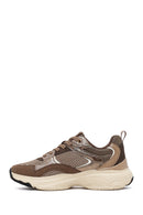 Woman Bronze Lace-Up Chunky Sneaker | Derimod Woman Bronze Lace-Up Chunky Sneaker | Derimod