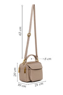 Woman Mink Long-Strap Crossbody Bag | Derimod Woman Mink Long-Strap Crossbody Bag | Derimod