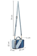 Women's Navy Blue Long Strap Classic Crossbody Bag | Derimod Women's Navy Blue Long Strap Classic Crossbody Bag | Derimod