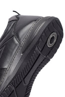 Erkek Siyah Bağcıklı Deri Casual Sneaker | Derimod Erkek Siyah Bağcıklı Deri Casual Sneaker | Derimod