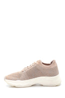 Kadın Bej Delikli Sneaker | Derimod Kadın Bej Delikli Sneaker | Derimod