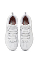 Skechers Women's White Arch Fit Lace-Up Chunky Sole Sneakers | Derimod Skechers Women's White Arch Fit Lace-Up Chunky Sole Sneakers | Derimod