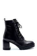 Women's Leather Zipper Detailed Heeled Boots | Derimod Women's Leather Zipper Detailed Heeled Boots | Derimod