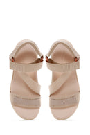 Women's Beige Thick-Sole Comfort Sandals | Derimod Women's Beige Thick-Sole Comfort Sandals | Derimod
