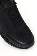 Derimod Zero Erkek Siyah Bağcıklı Kalın Tabanlı Deri Casual Sneaker | Derimod Derimod Zero Erkek Siyah Bağcıklı Kalın Tabanlı Deri Casual Sneaker | Derimod