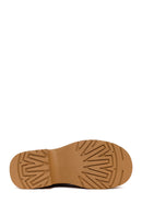 Kadın Camel Kalın Tabanlı Leopar Desenli Süet Deri Teddy Bot | Derimod Kadın Camel Kalın Tabanlı Leopar Desenli Süet Deri Teddy Bot | Derimod