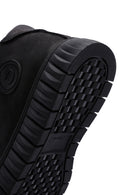 Men's Black Leather Zippered Casual Nubuck Leather Boots | Derimod Men's Black Leather Zippered Casual Nubuck Leather Boots | Derimod