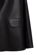 Rodrygo Men's Black Blazer Leather Jacket | Derimod Rodrygo Men's Black Blazer Leather Jacket | Derimod