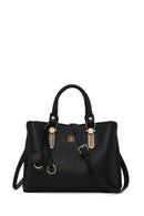 Woman Black Classic Shoulder Bag with Long Strap | Derimod Woman Black Classic Shoulder Bag with Long Strap | Derimod