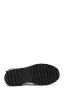 Women's Black Zippered Boots Flat Leather Boots | Derimod Women's Black Zippered Boots Flat Leather Boots | Derimod