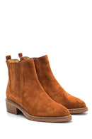 Women's Suede Leather Heeled Boots | Derimod Women's Suede Leather Heeled Boots | Derimod