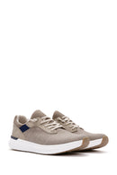 Derimod Zero Men's Beige Lace-Up Thick Soled Fabric Sneaker | Derimod Derimod Zero Men's Beige Lace-Up Thick Soled Fabric Sneaker | Derimod