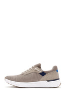 Derimod Zero Men's Beige Lace-Up Thick Soled Fabric Sneaker | Derimod Derimod Zero Men's Beige Lace-Up Thick Soled Fabric Sneaker | Derimod
