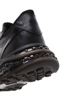 Erkek Siyah Deri Sneaker | Derimod Erkek Siyah Deri Sneaker | Derimod