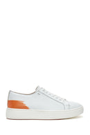 Men's White Leather Sneaker | Derimod Men's White Leather Sneaker | Derimod
