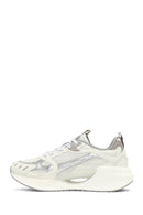 Derimod Studio Women's Silver Lace-Up Thick-Soled Sneaker | Derimod Derimod Studio Women's Silver Lace-Up Thick-Soled Sneaker | Derimod