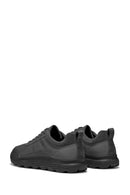 Geox Erkek Gri Spherica Bağcıklı Deri Sneaker | Derimod Geox Erkek Gri Spherica Bağcıklı Deri Sneaker | Derimod