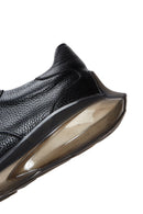 Erkek Siyah Bağcıklı Deri Sneaker | Derimod Erkek Siyah Bağcıklı Deri Sneaker | Derimod