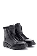 Men's Zippered Leather Boots | Derimod Men's Zippered Leather Boots | Derimod