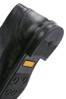 Men's Black Leather Zippered Casual Boots | Derimod Men's Black Leather Zippered Casual Boots | Derimod