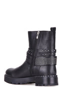Buckle Women's Leather Boots | Derimod Buckle Women's Leather Boots | Derimod