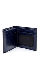 Men's Navy Blue Leather Wallet | Derimod Men's Navy Blue Leather Wallet | Derimod