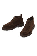 Male Brown Lace-up Suede Casual Boots | Derimod Male Brown Lace-up Suede Casual Boots | Derimod