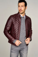 Newton Men's Leather Jacket | Derimod Newton Men's Leather Jacket | Derimod