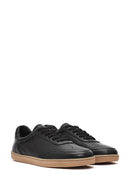 Men's Black Lace-up Leather Sneaker | Derimod Men's Black Lace-up Leather Sneaker | Derimod