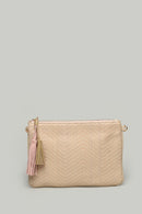 Beige Fabric Women's Portfolio | Derimod Beige Fabric Women's Portfolio | Derimod