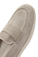 Women's Beige Suede Leather Loafer | Derimod Women's Beige Suede Leather Loafer | Derimod