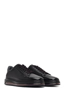 Male Black Lace-Up Leather Sneaker | Derimod Male Black Lace-Up Leather Sneaker | Derimod