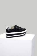 High-Sole Women's Leather Sneaker | Derimod High-Sole Women's Leather Sneaker | Derimod