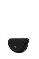 Woman Black Long-Strap Printed Mini Crossbody Bag | Derimod Woman Black Long-Strap Printed Mini Crossbody Bag | Derimod