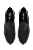 Erkek Siyah Deri Spor Loafer | Derimod Erkek Siyah Deri Spor Loafer | Derimod