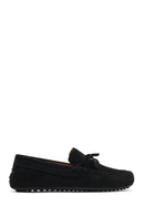 Erkek Siyah Süet Deri Loafer | Derimod Erkek Siyah Süet Deri Loafer | Derimod
